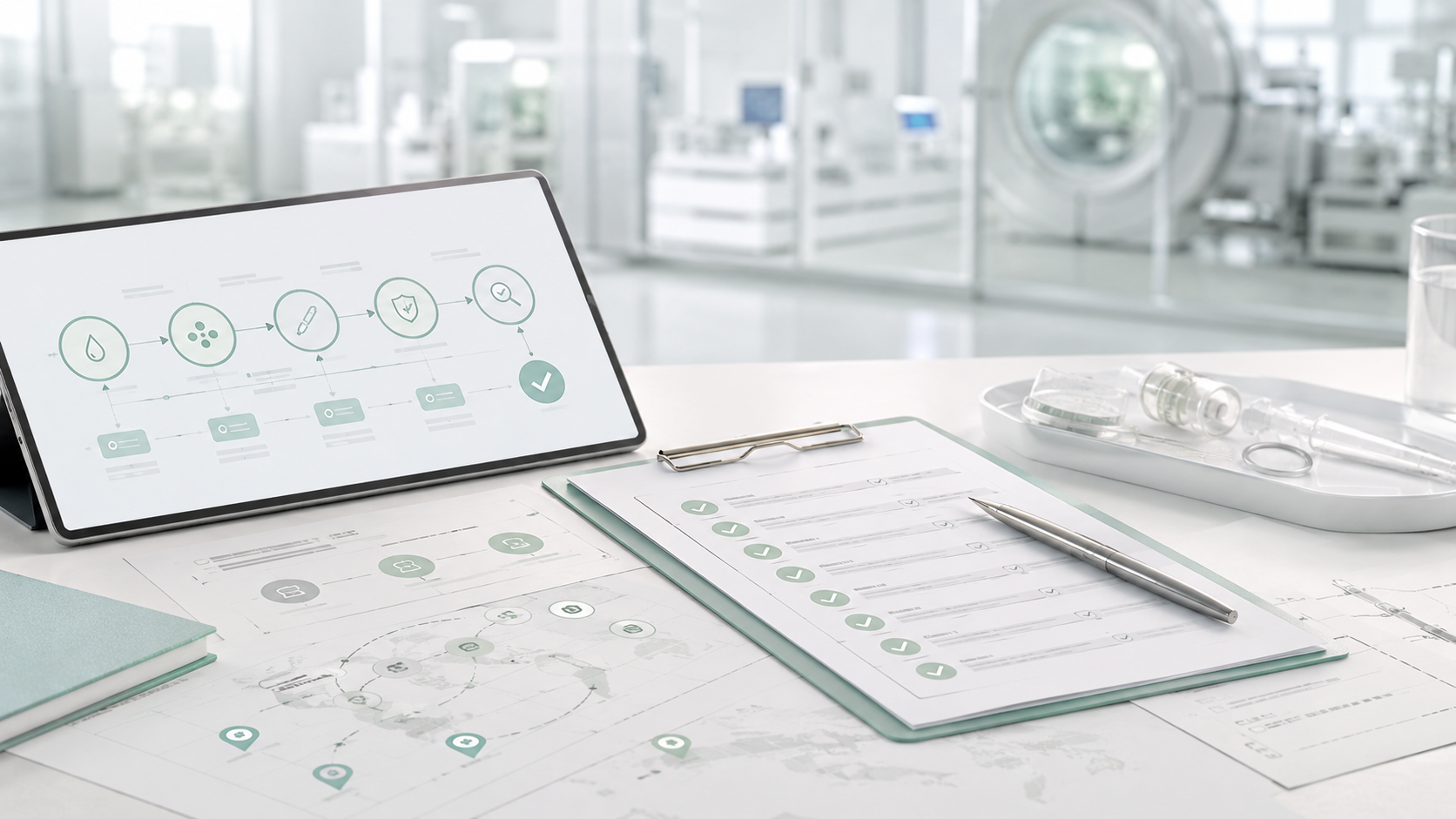 Production service solution for medical product programs