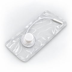 CEROVIX empty bicarbonate powder bag with connector and internal tube; powder not included